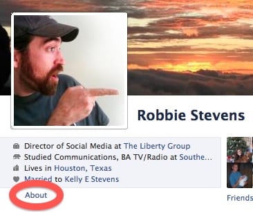 Facebook-About-Robbie-Stevens